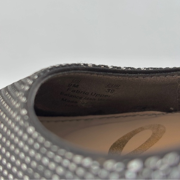 Sam Edelman womens Hazel Heels Black silver Metallic pointed toe size 9 - Picture 9 of 9